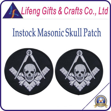 Patch maçonnique personnalisé Embropidery avec logo Skull